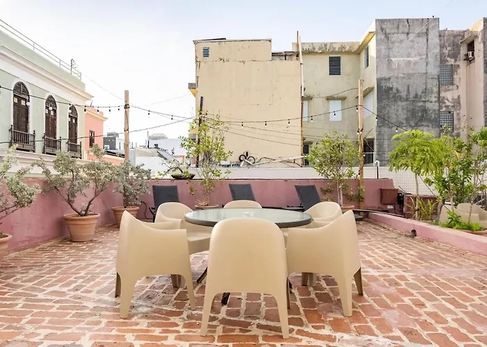 Center Of Old San Juan With Rooftop Garden