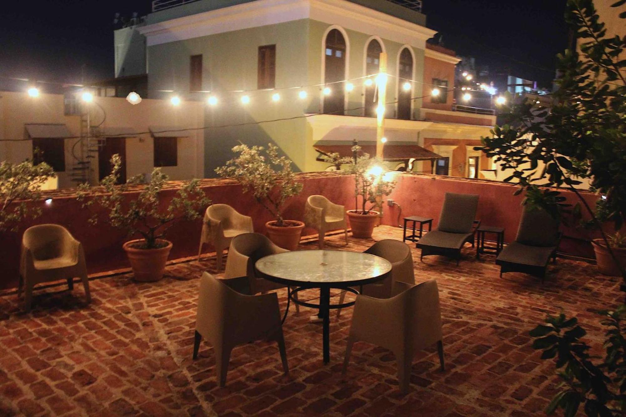 Center Of Old With Rooftop Garden San Juan