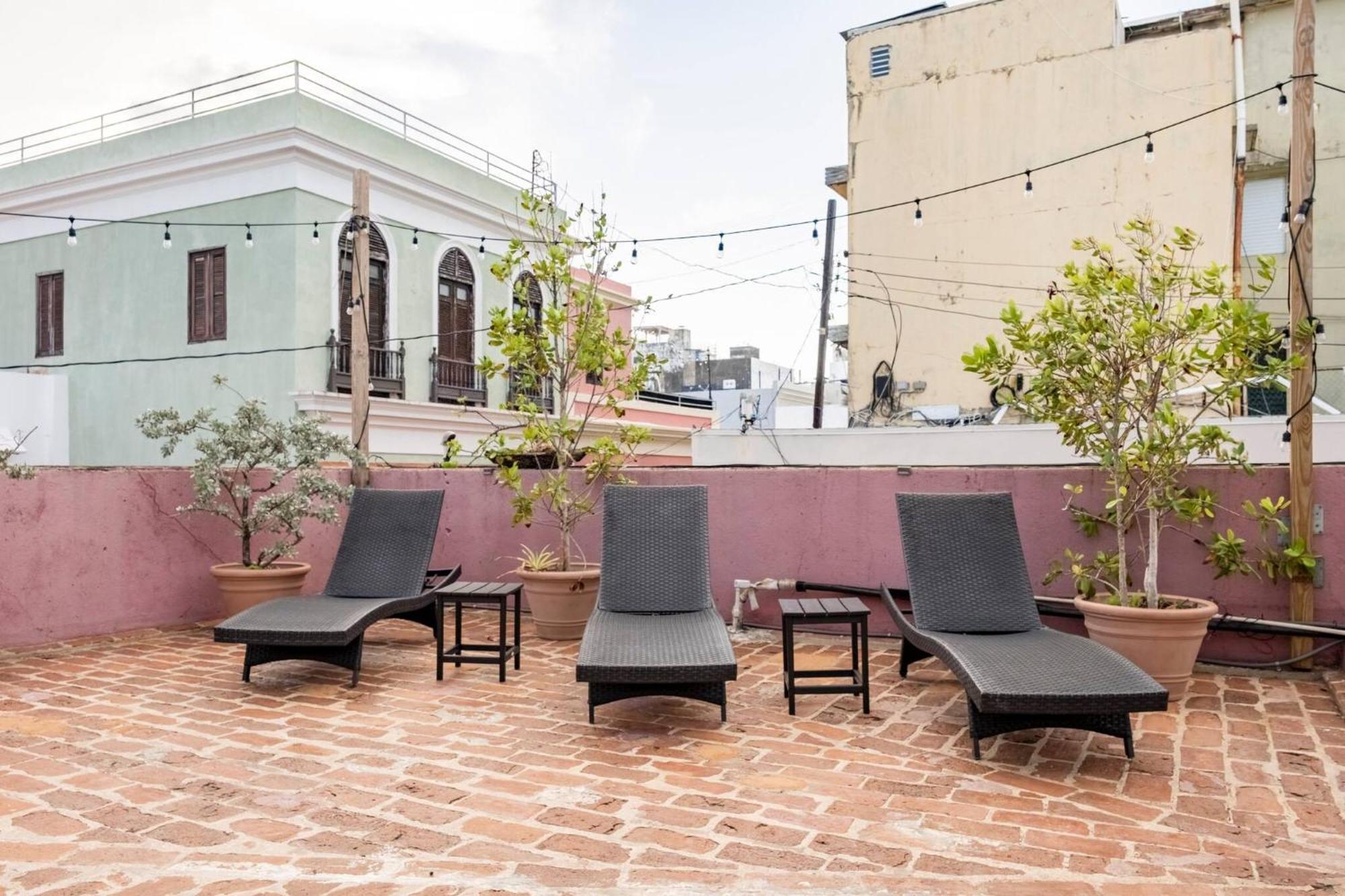 Center Of Old With Rooftop Garden Apartment San Juan