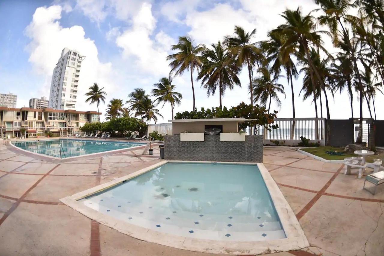 Kasa Palmas For 2 Ocean View Beachfront Pool Apartment San Juan