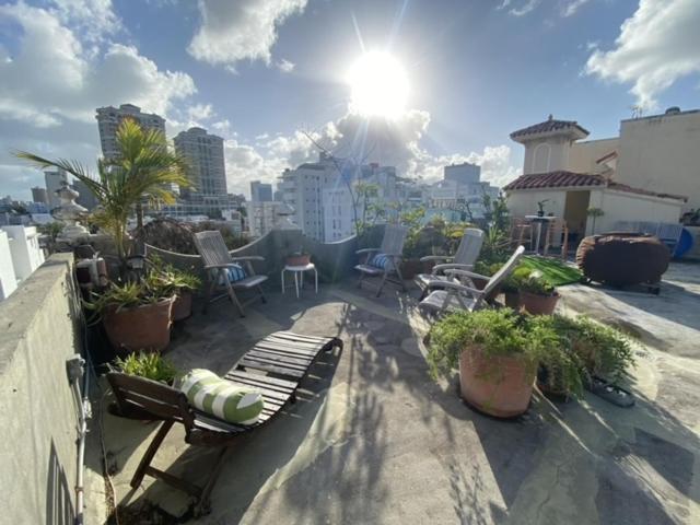 Apartment Fresh Tropical Colonial Style Walk-up- Rooftop Terrace- View San Juan