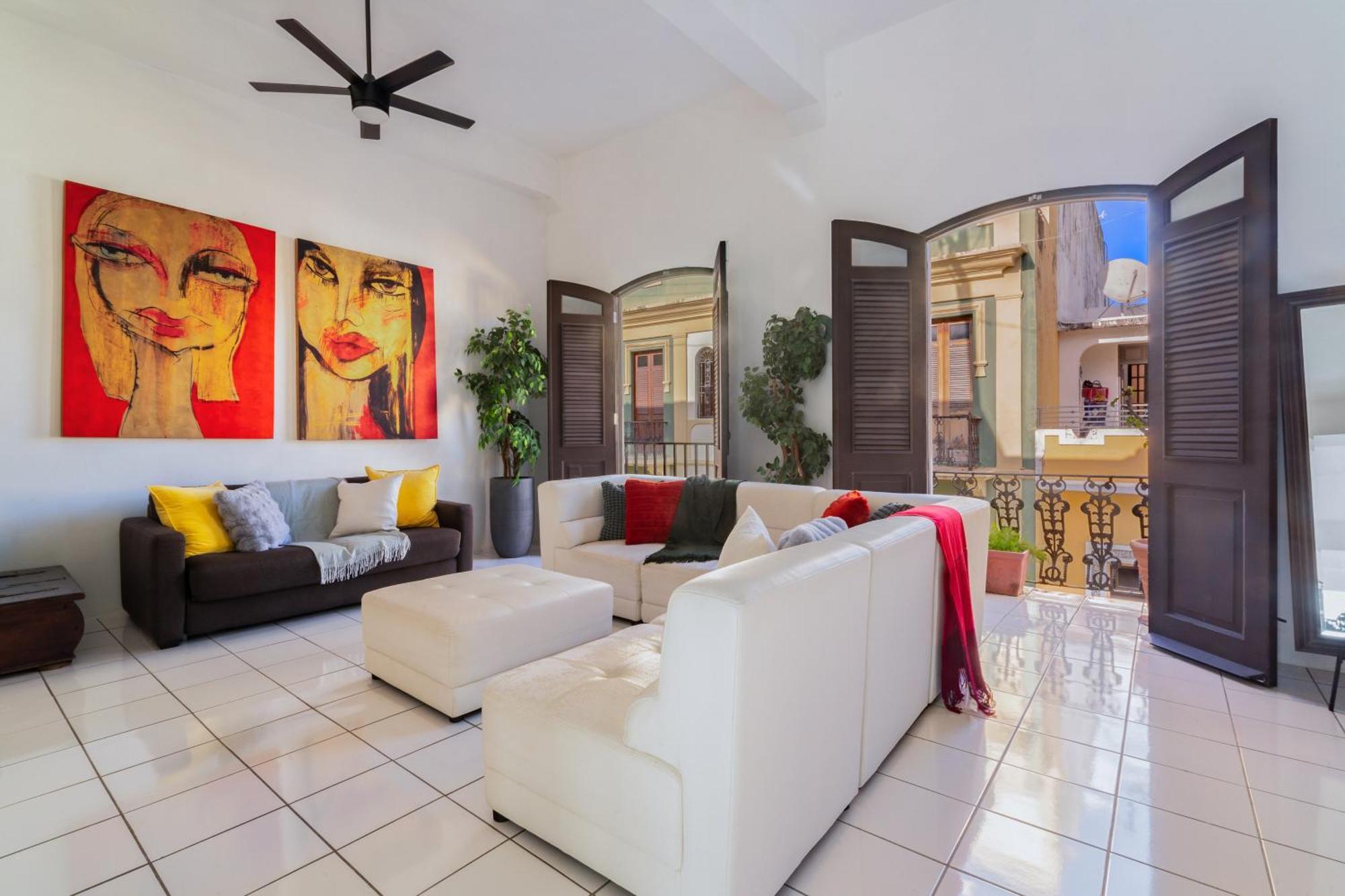 Spanish Penthouse Historic Mansion Private Patio * San Juan